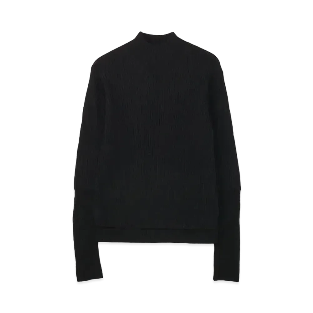 Yohji Yamamoto Y's RIB KNIT PULLOVER "Black"