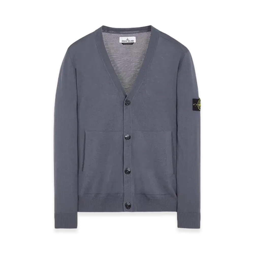 Stone Island 511C4 Pure Light Wool Knit Cardigan - 23FW "Lead"