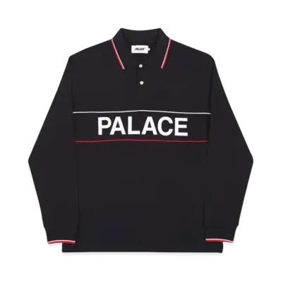 PALACE Handle Longsleeve Polo "Black"