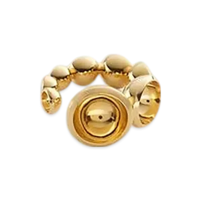Bottega Veneta Concave Ring "Yellow Gold"