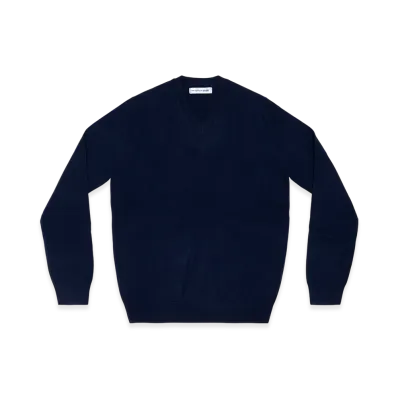 COMME des GARCONS SHIRT V Neck Pullover "Navy"