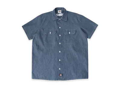 RHC Ron Herman x Dickies Chambray Short Sleeve Shirt "Indigo"