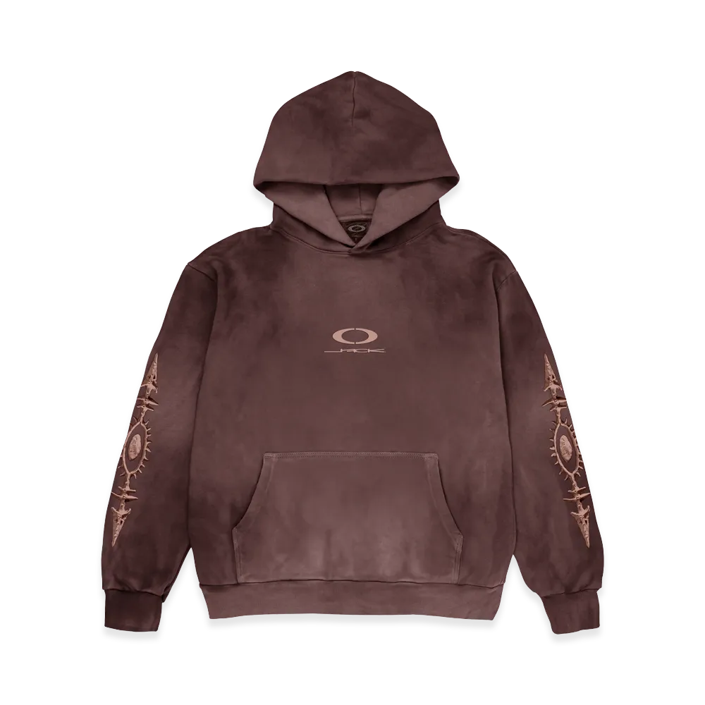 Travis Scott Cactus Jack x Oakley Eye Pullover Hoodie "Brown"