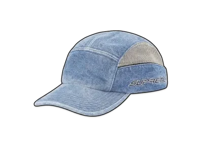 Supreme Side Mesh Piping Camp Cap "Denim"