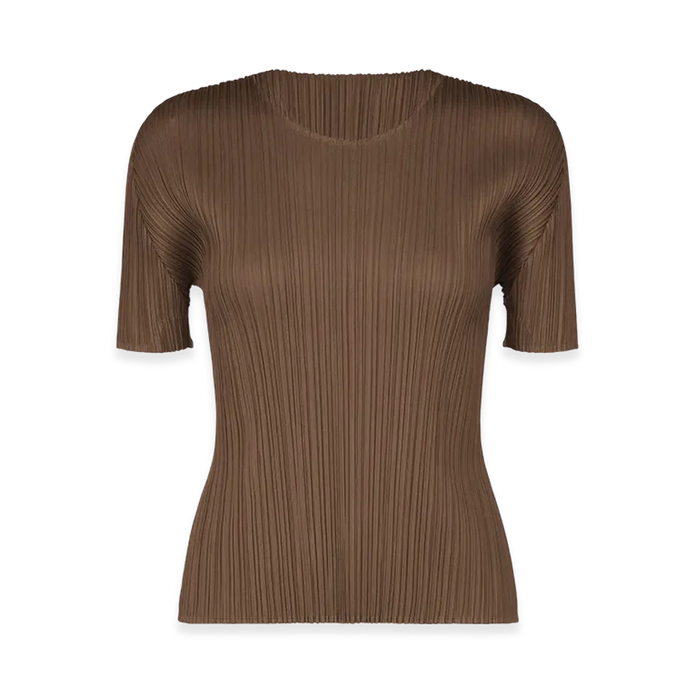 PLEATS PLEASE ISSEY MIYAKE New Colorful Basics 4 "Brown"