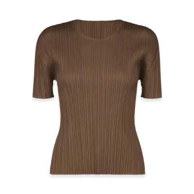 PLEATS PLEASE ISSEY MIYAKE New Colorful Basics 4 "Brown"