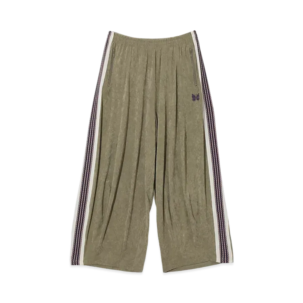 NEEDLES x Sasquatchfabrix. H.D. Track Pant - Poly Velour "Khaki"