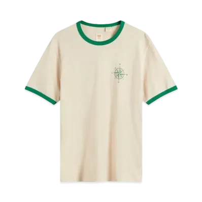 Levi's x END Mount Rambler Ringer T-Shirt "Ecru/Green"