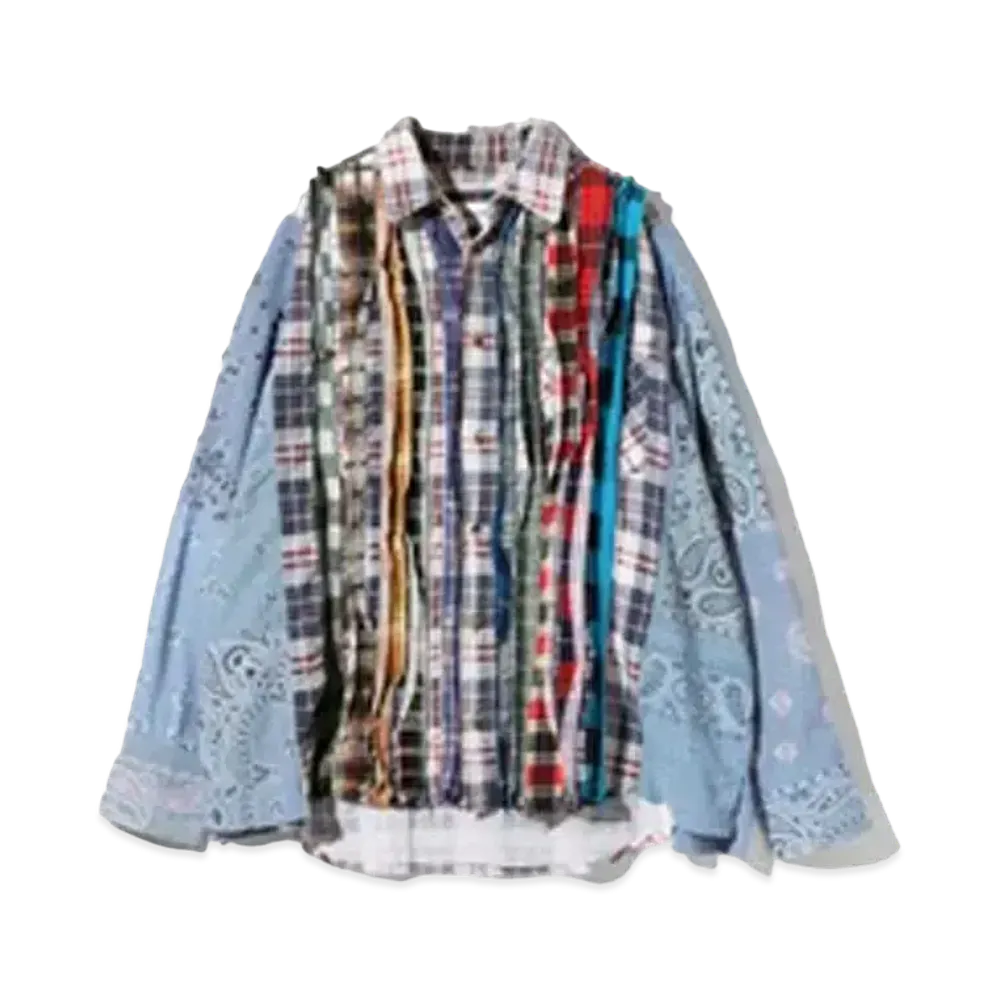 Needles x MIYAGIHIDETAKA Ribbon Wide Shirt - Flannel + Bandana "Type 5"