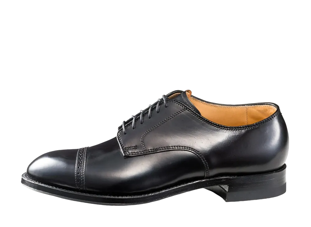 ALDEN Cap Toe Ox. Modified Shell Cordovan "Black" 56251 D Single Leather Sole