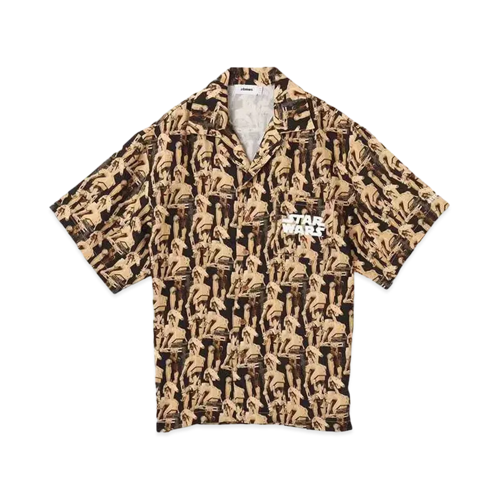 atmos STAR WARS Battle Droid / Open Collar Shirt "Beige"