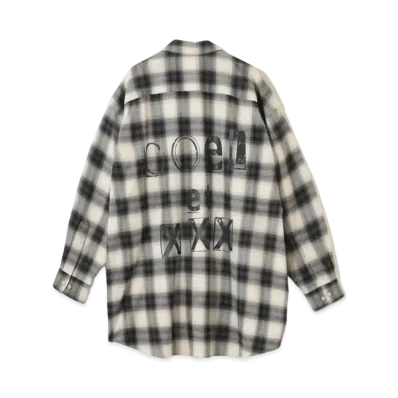 GOD SELECTION XXX x COEL Ombre Check Shirt "Ivory"