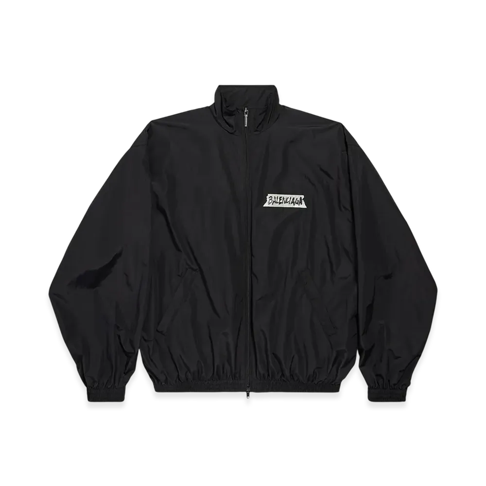 BALENCIAGA Masking Tape Tracksuit Jacket Medium Fit "Black"