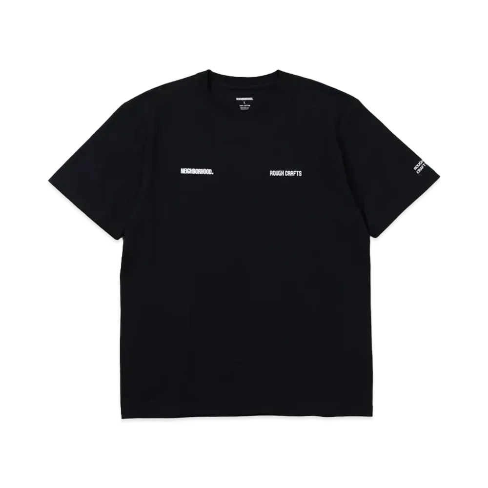 NEIGHBORHOOD x ROUGH CRAFTS . Tee SS "Black"