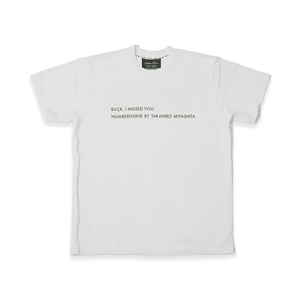 NUMBER (N)INE by Takahiro Miyashita Back, I Missed You. "White"