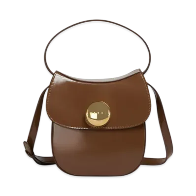 MARNI Butterfly Small Handbag in Leather "Maroon"