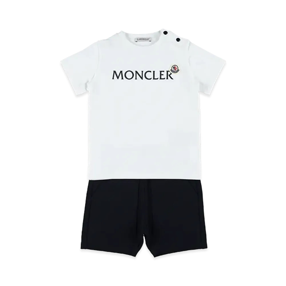 MONCLER Kids T-Shirt And Shorts Set "White"