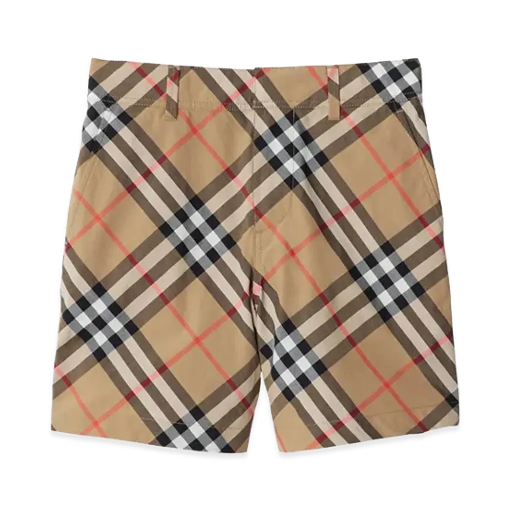 Burberry Kids Oscar Bermuda Shorts "Beige"