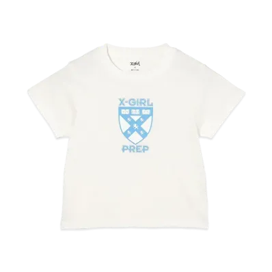 X-Girl Prep Logo S/S Baby Tee "White"