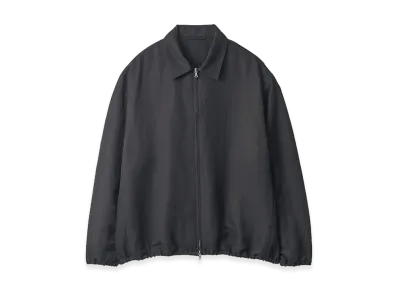 ssstein Silk Linen Twill Light Zip Jacket "Black"