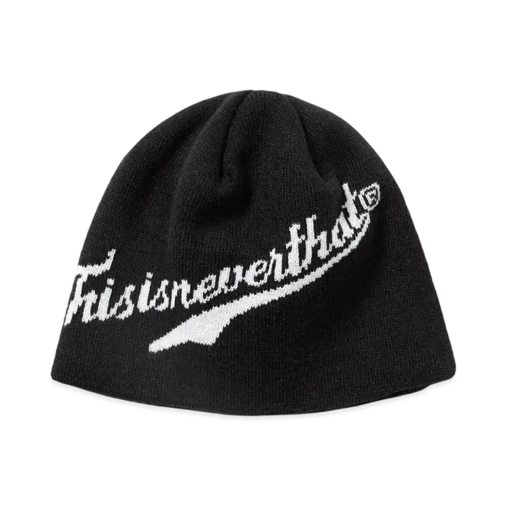 thisisneverthat Script-Logo No Cuff Beanie "Black"