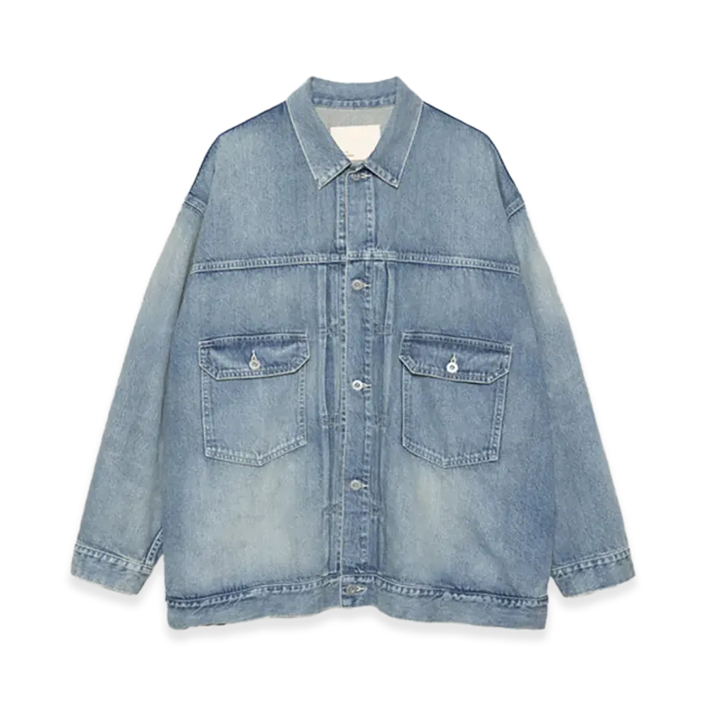 Graphpaper minus Recycled Cotton Denim Jacket "Light Fade"