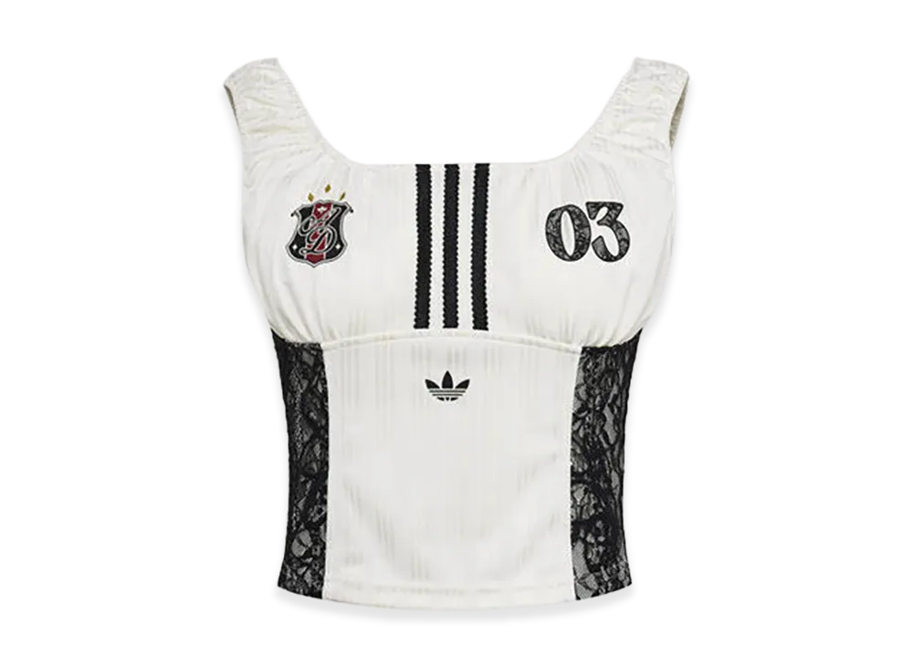 adidas Retro Stripe Crewneck Tank "White"