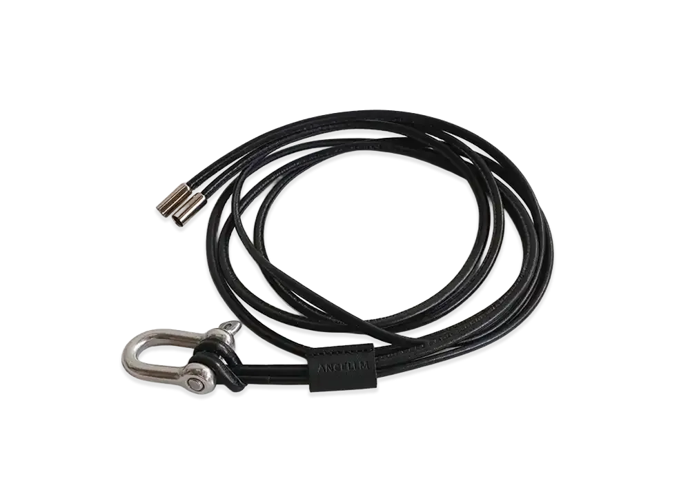ANCELLM Leather Rope Belt 