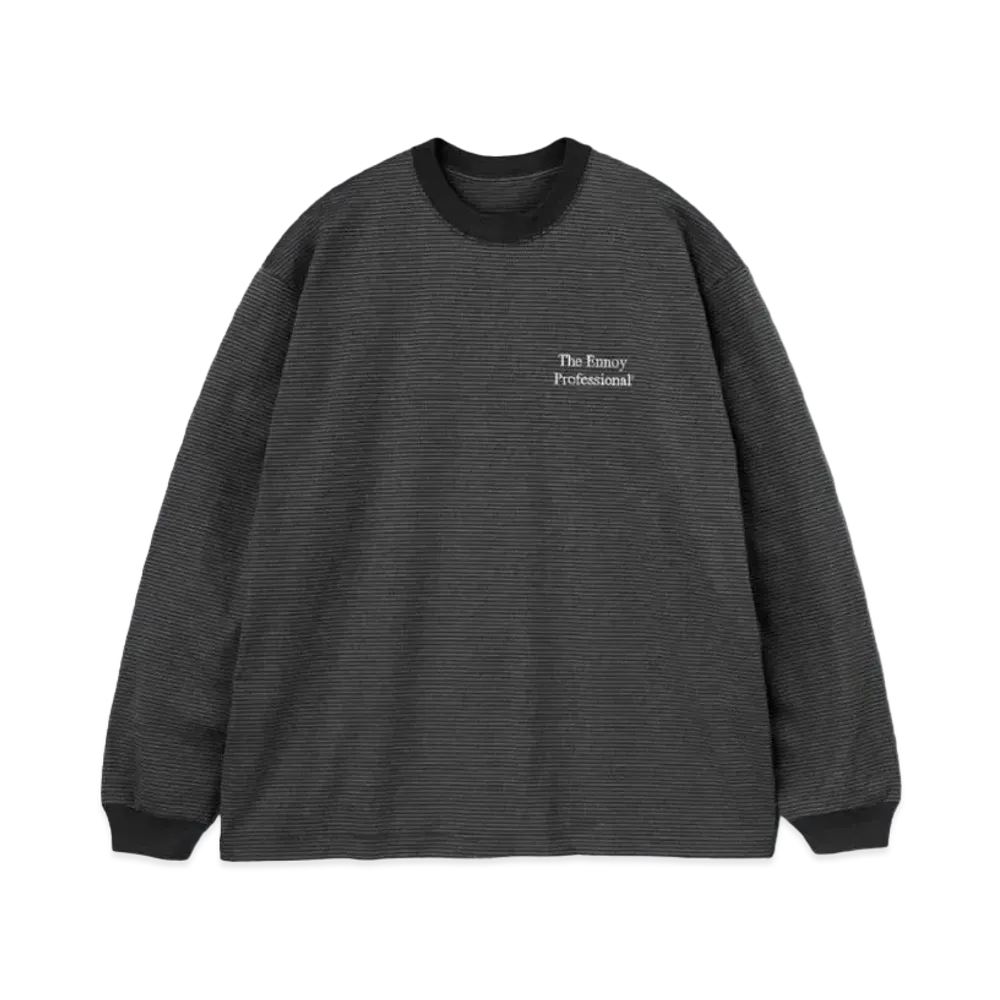 ENNOY 21AW L/S Border Tee "Black" AW21BRENCT01AM