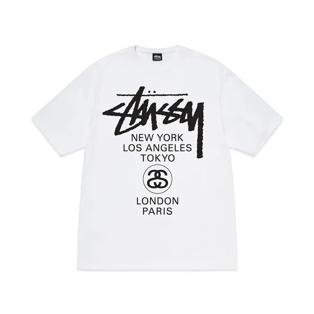 Stussy World Tour Tee "White" (22FW)