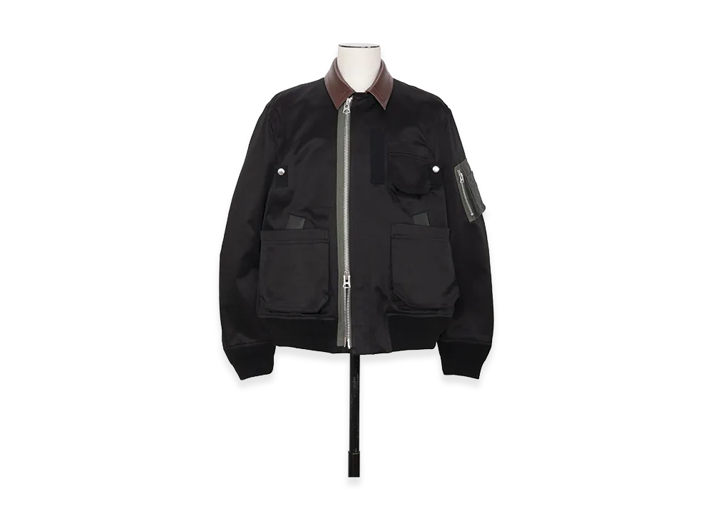 sacai Cotton Chino Blouson "Black"