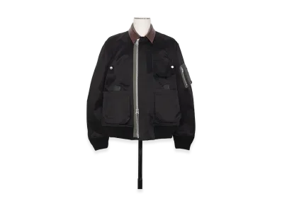 sacai Cotton Chino Blouson "Black"