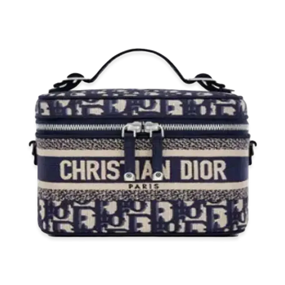 Dior Small Diortravel Vanity Case "Blue"