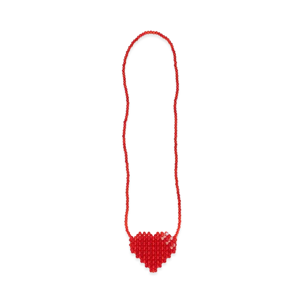HUMAN MADE Heart Beaded Bag "Red"
