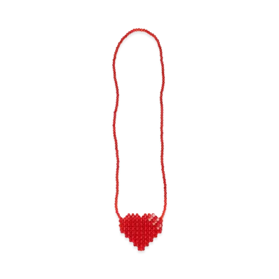 HUMAN MADE Heart Beaded Bag "Red"