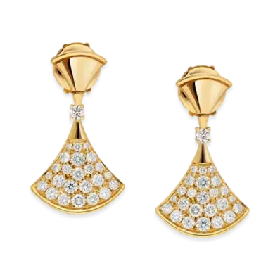 BVLGARI Divas Dream Earrings Diamond "Yellow Gold"