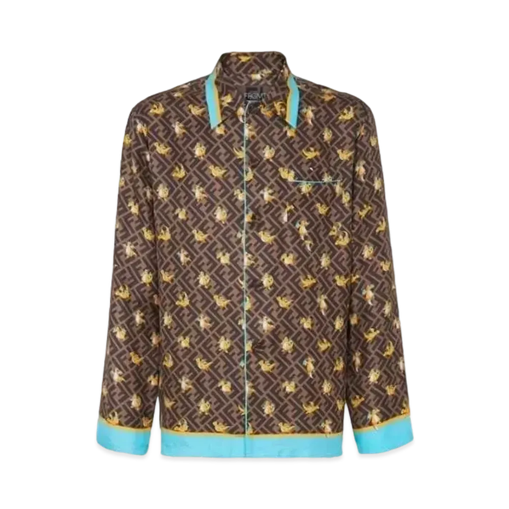 Pokemon x Fragment x FENDI Men's Dragonite Shirt "Brown"