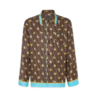 Pokemon x Fragment x FENDI Men's Dragonite Shirt "Brown"