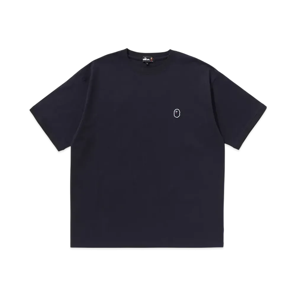 A BATHING APE One Point Basic Tee "Navy"