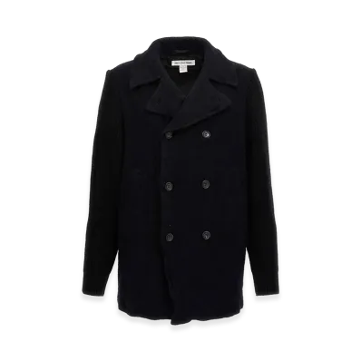 COMME des GARCONS SHIRT Double-Breasted Wool Coat "Black"