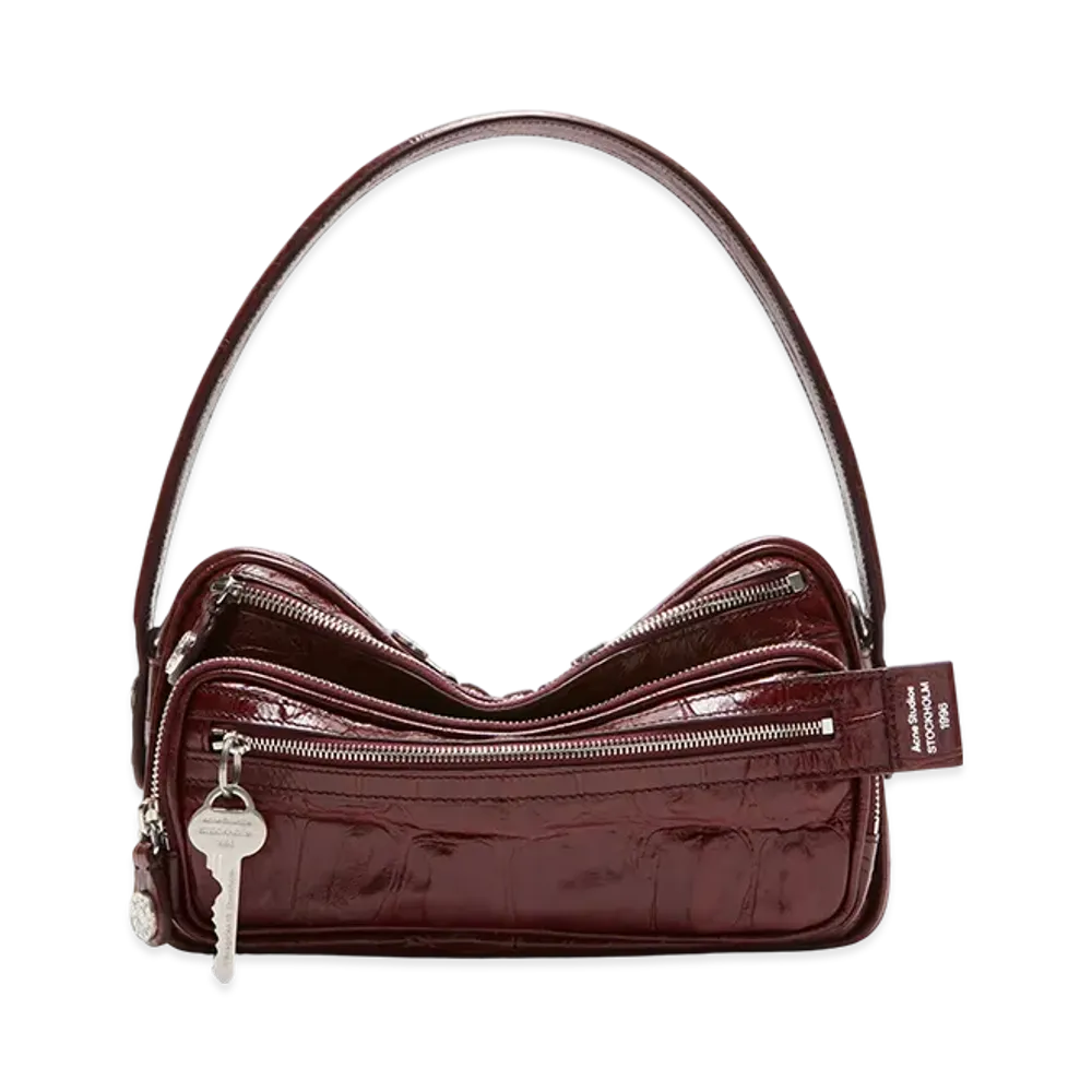 Acne Studios Camero Party Shoulder Bag "Burgundy"