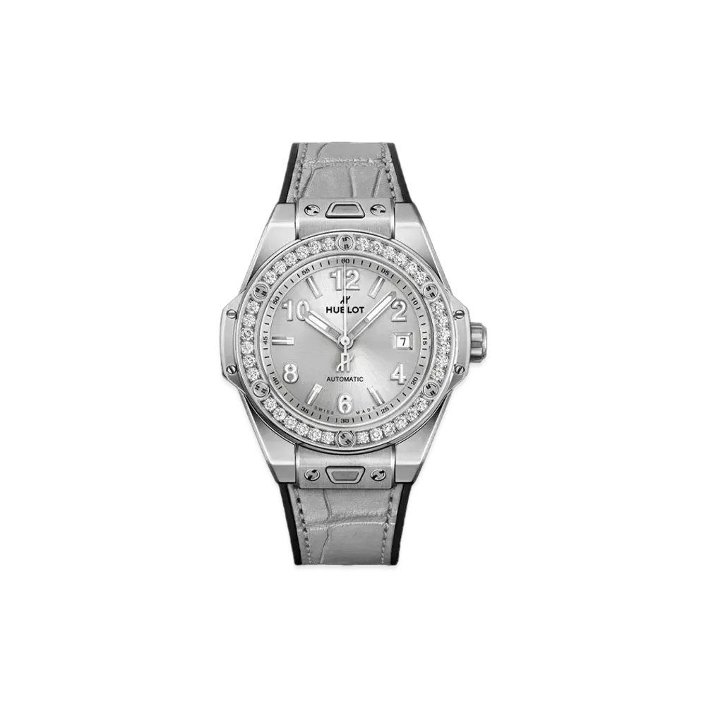 HUBLOT Big Bang One Click Monochrome Steel Diamonds 33mm