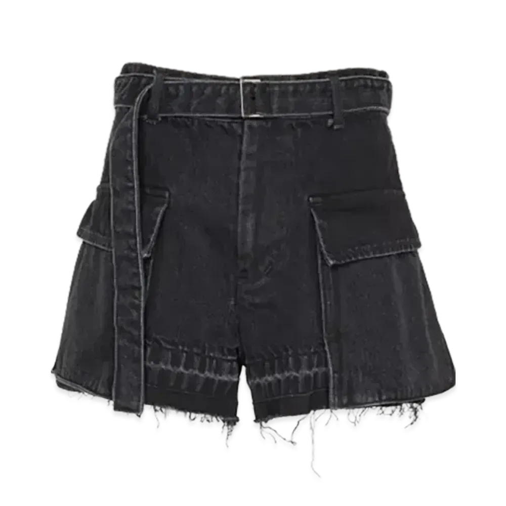 sacai Denim Shorts "Black"