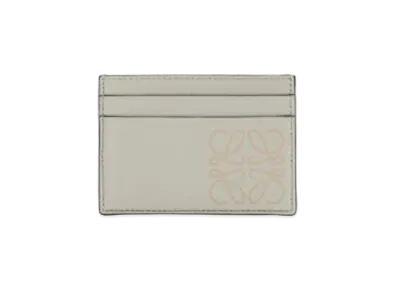 LOEWE Brand Plain Cardholder "Light Green / Dark Gold"