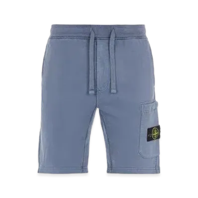 Stone Island 64620 BRUSHED COTTON FLEECE_REGULAR FIT "Pastel Blue"
