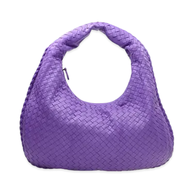 Bottega Veneta Lambskin Hand Bag "Purple"