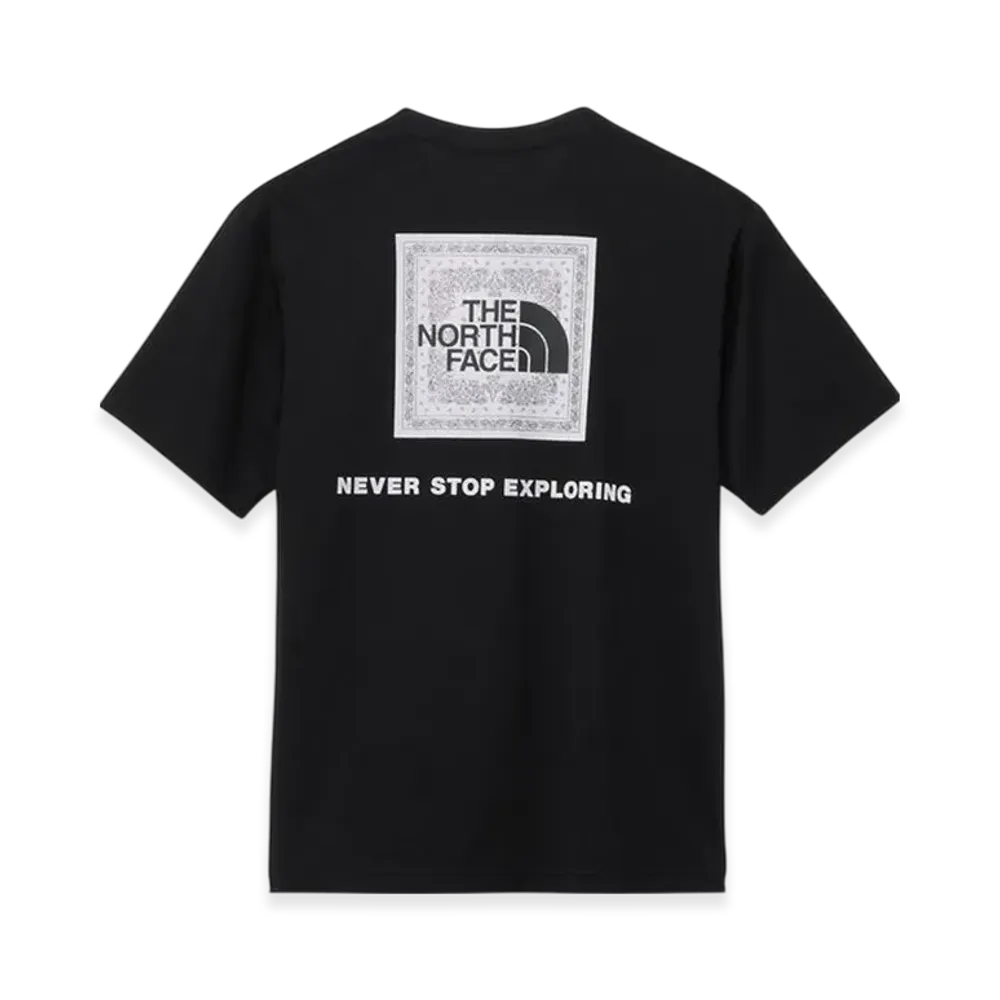 The North Face Men's Short Sleeve Bandana Square Logo Tee "Black2"