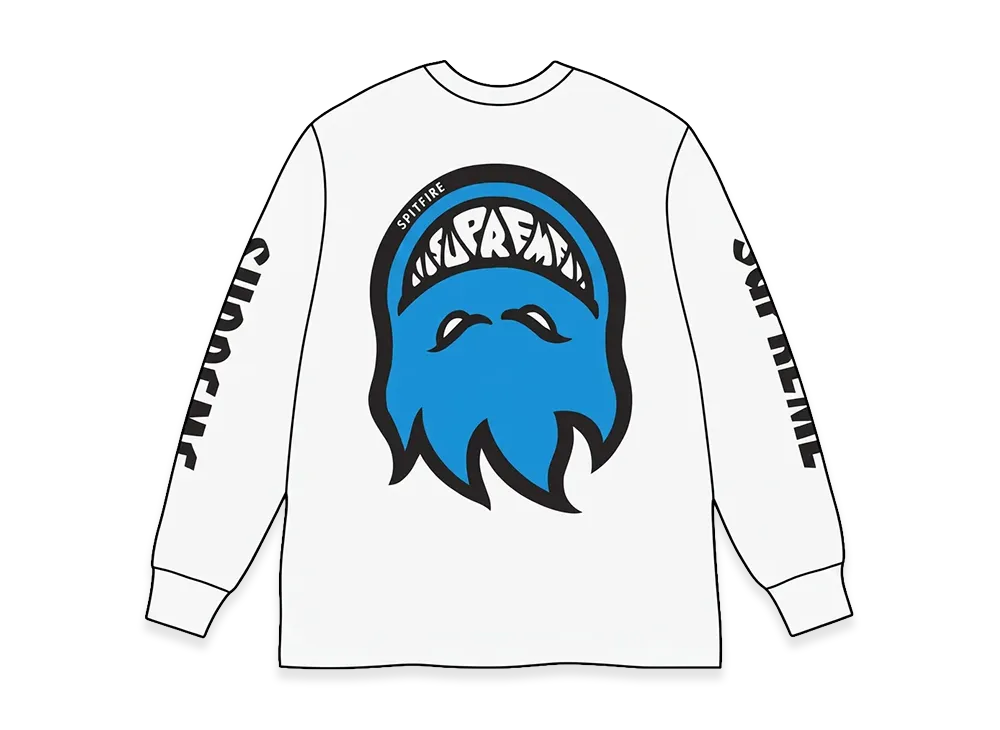 Supreme x Spitfire L/S Tee "White"