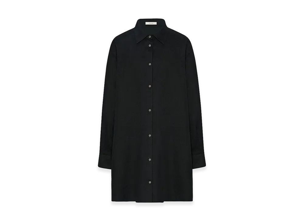 The Row Women's Luka Virgin Wool Shirt "Black"