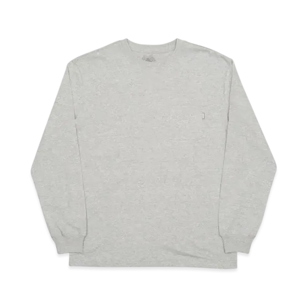 PALACE Pocket L/S T-Shirt "Grey Marl"